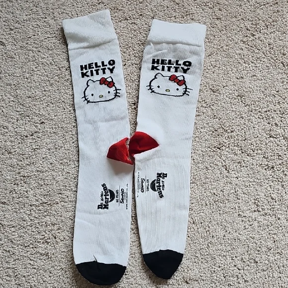 Hello Kitty X Doc Martens White and Black Boot Socks - Picture 1 of 3